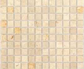 Мозаика Caramelle Mosaic Pietrine Botticino POL 23x23x4
