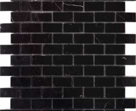 Мозаика Caramelle Mosaic Pietrine Nero oriente POL 23x48x7