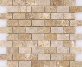 Мозаика Caramelle Mosaic Pietrine Emperador Light POL 23x48x7