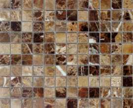 Мозаика Caramelle Mosaic Pietrine Emperador Dark POL 23x23x7