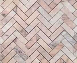 Мозаика Caramelle Mosaic Pietrine Rosa Salmone POL fish 23x73x7