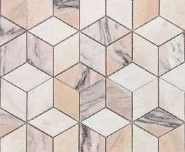 Мозаика Caramelle Mosaic Pietrine Rosa Salmone POL diamond 96x55x7