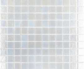 Мозаика Vidrepur Shell 563 White на сетке 25x25