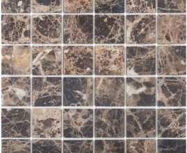Мозаика Starmosaic Wild Stone мраморная мозаика Dark Emperador Mattнатур. мрамор 48x48