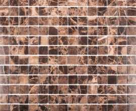 Мозаика Starmosaic Wild Stone мраморная мозаика Dark Emperador Polished 20x20