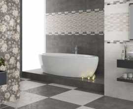 Плитка для ванной Lb-ceramics Fiori Grigio