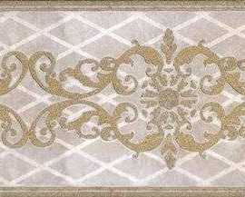 Бордюр настенный Eurotile Oxana Cen. Light Узоры 9x245