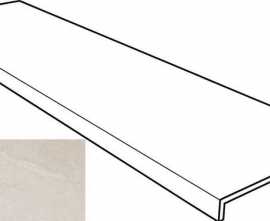 Керамогранит Ступень Gres de Aragon Materia Фронтальная Anti-Slip Rect. Ivory 31.5x120