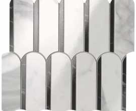 Мозаика FAP Ceramiche Roma Gold Carrara Superiore Nero Elegante Archs Mosaico 31x28.2