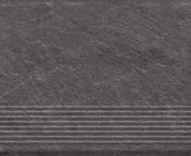 Керамогранит ступень Paradyz Carrizo Basalt Stopnica Prosta Struktura Mat 30x60