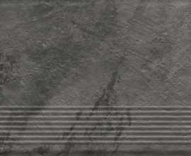 Керамогранит ступень Paradyz Ardis Dark Stopnica Prosta Struktura Mat 30x60