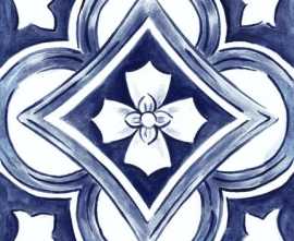Керамогранит Ragno Amuri Decoro Maiolica Tappeto 1 Glossy 20х20 RT