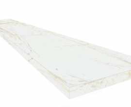 Керамогранит Ступень Coliseumgres Canova White Scalino 120 Angolare Dx 33x120