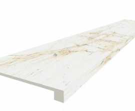 Керамогранит Ступень Coliseumgres Canova White Scalino 120 Frontale 33x120