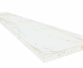 Керамогранит Ступень Coliseumgres Canova White Scalino 60 Angolare Dx 33x60