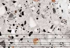 Ступень ProGRES Ceramica Evia Terazzo Серая 120x30 шт.