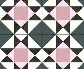 Керамогранит Navarti Hidraulicos Penta Pink 45x45