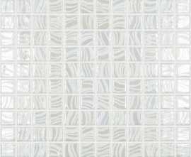 Мозаика Vidrepur Glitter White 7802 на сетке 2.5x2.5