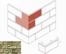 Искусственный камень White Hills 405-95 Йоркшир Угол 12x26x12