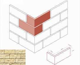Искусственный камень White Hills 405-25 Йоркшир Угол 12x26x12