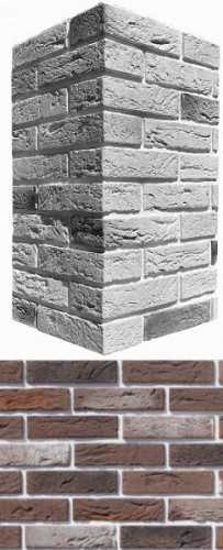 Искусственный камень White Hills 389-65 Дерри брик Design угол 18,5х8,5x4,8