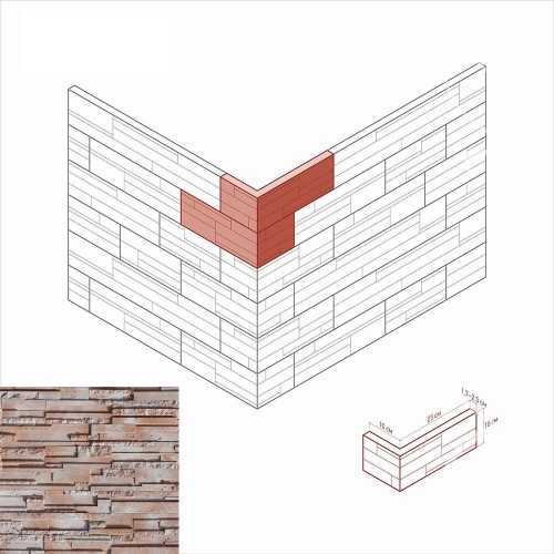 Искусственный камень White Hills 170-55 Сандерлэнд Угол 10x23x10