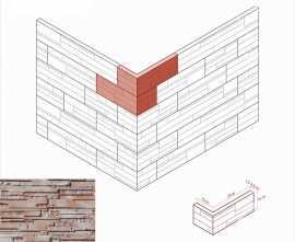 Искусственный камень White Hills 170-55 Сандерлэнд Угол 10x23x10