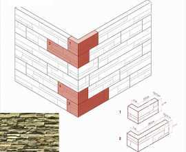Искусственный камень White Hills 101-95 Кросс Фелл Угол 7х25,5x10 (6х15,5x10)