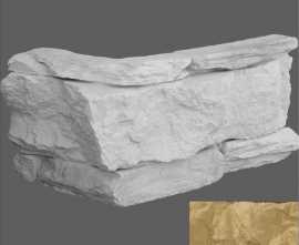 Искусственный камень Leonardo Stone Угловой элемент Венеция 050 10/33,5x19,5x2,3