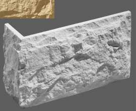Искусственный камень Leonardo Stone Угловой элемент Бретань 050 33,5/10x20x2.5
