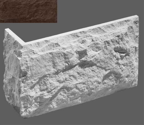 Искусственный камень Leonardo Stone Угловой элемент Бретань 910 33,5/10x20x2.5