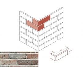 Искусственный камень White Hills 683-95 Ринн Брик Design угол 8.5x19x6.5