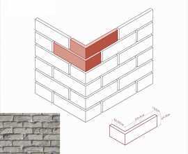 Искусственный камень White Hills 349-15 Рейн брик Design угол 9,5-10,5х21,5-24x6,5-7,8x1,5-2,0