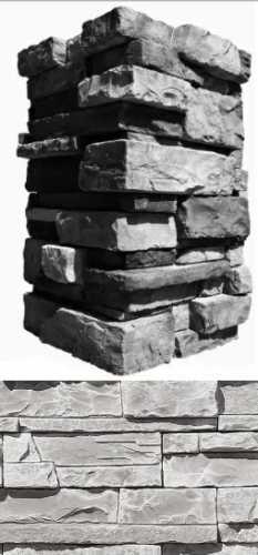 Искусственный камень White Hills 153-05 Уайт Клиффс угол 10x28,5x10 (8,5x24x10)