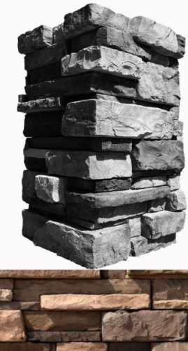 Искусственный камень White Hills 152-95 Уайт Клиффс угол 10x28,5x10 (8,5x24x10)