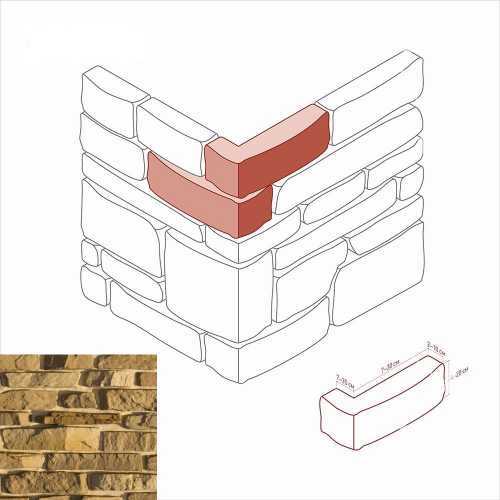 Искусственный камень White Hills 701-65 Тевиот Угол 7-30 x 4-20