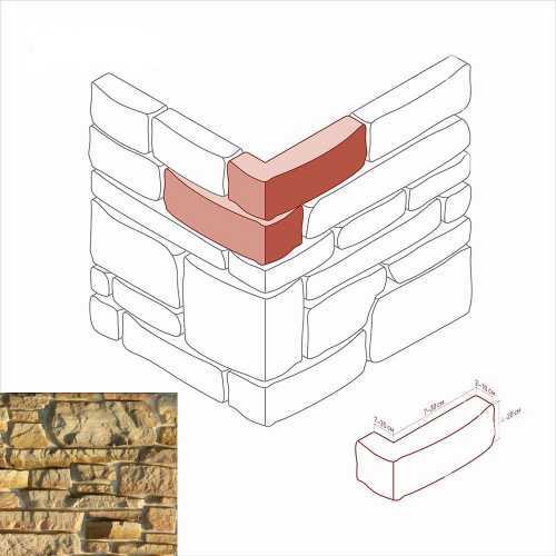Искусственный камень White Hills 701-15 Тевиот Угол 7-30 x 4-20