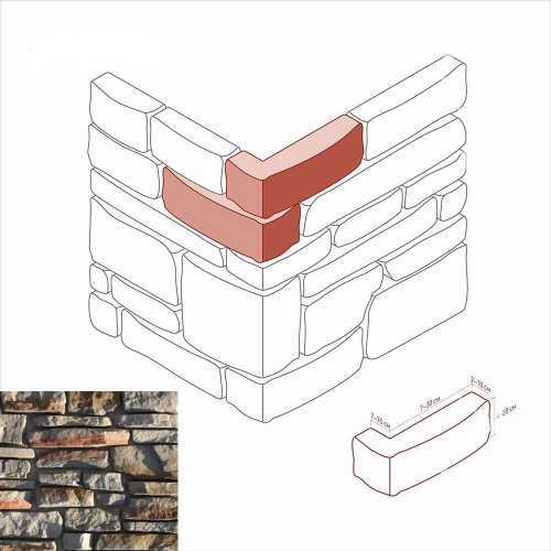 Искусственный камень White Hills 701-85 Тевиот Угол 7-30 x 4-20