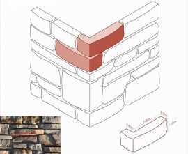 Искусственный камень White Hills 701-85 Тевиот Угол 7-30 x 4-20