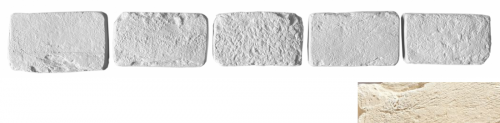 Leonardo Stone Декоративный кирпич Тычок Мадрид 050 12.5x7-8x1,7