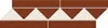 Декор керамогранит Metlah.Store Border Бордюр №2 на сетке прямой 305x90