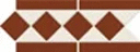 Декор керамогранит Metlah.Store Border Бордюр №1 на сетке прямой 305x130