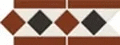 Декор керамогранит Metlah.Store Border Бордюр №1 на сетке прямой 305x130
