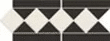 Декор керамогранит Metlah.Store Border Бордюр №1 на сетке прямой 305x130