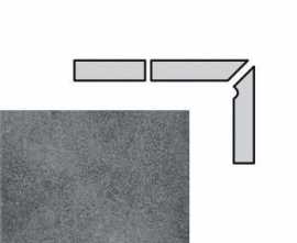 Плинтус Interbau Alpen 058 Anthrazit Флорентийский Правый 31x7.3