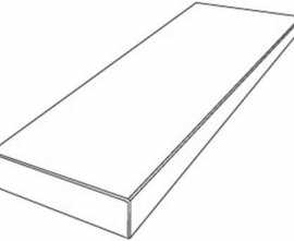Керамогранит Ступень Versace Tarsia Gradone Ang. Top Sx Avorio Apuano Lux 3D Rett. 32x120x4.5
