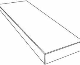 Керамогранит Ступень Versace Tarsia Gradone Ang. Top Dx bianco Dolomiti Lux 3D Rett. 32x120x4.5