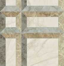 Керамогранит Versace Tarsia Frame Avorio Deco Lux 3D Rett. 60x120