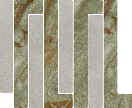 Мозаика Vives Tandem Mosaico Trellick Faroe Ceniza 30x24.2