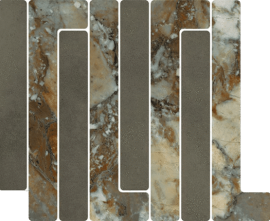 Мозаика Vives Tandem Mosaico Trellick Tassili Antracita 30x24.2